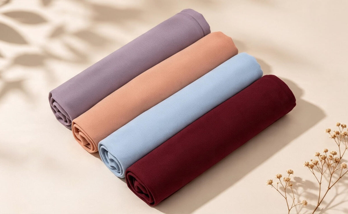 Dusty Whisper | 4-Piece Premium Georgette Hijab Bundle