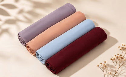 Dusty Whisper | 4-Piece Premium Georgette Hijab Bundle